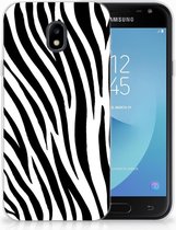 TPU Siliconen Back Case Back Cover Samsung J3 2017 Design Zebra