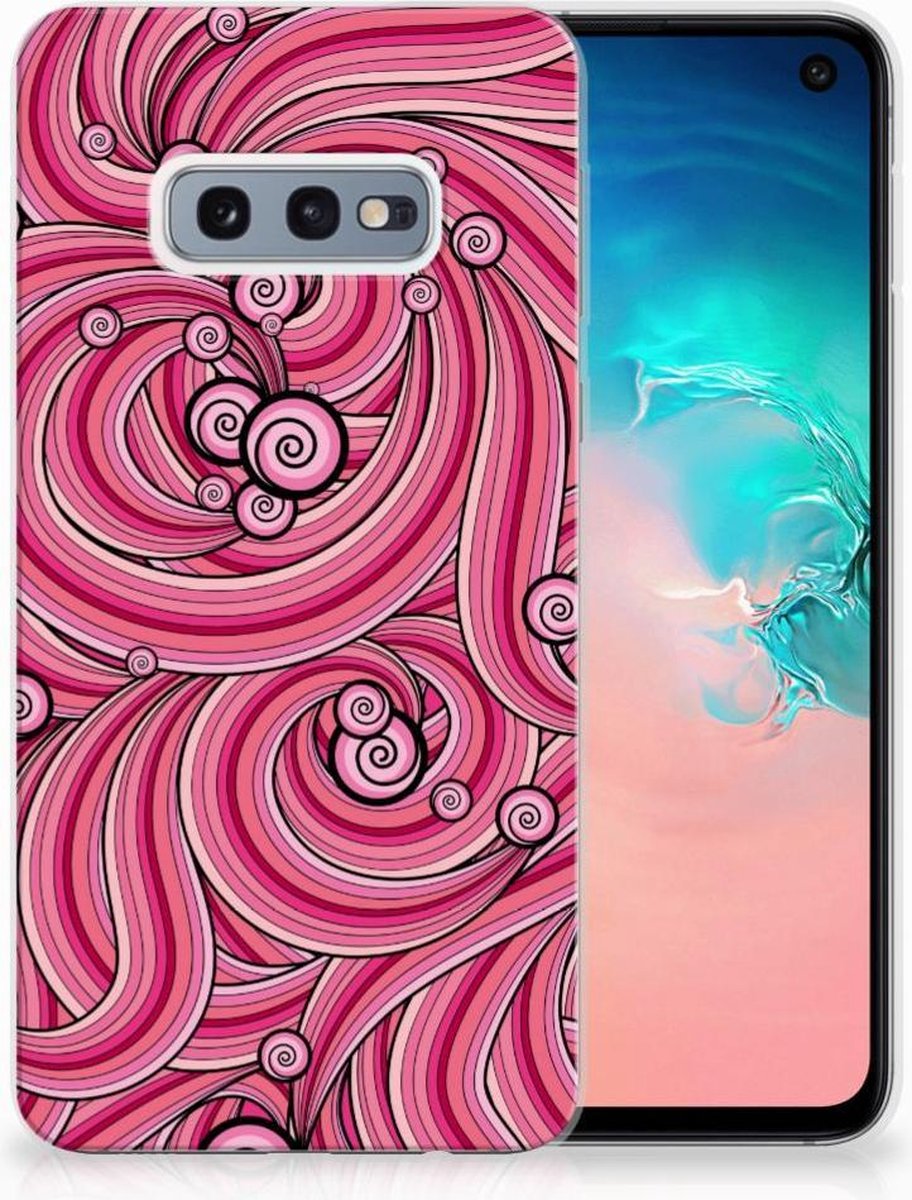 Samsung Galaxy S10e Hoesje maken Swirl Pink