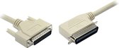Parallelle printerkabel 25-pins SUB-D - haakse 36-pins Centronics / gegoten connectoren - 5 meter