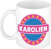 Karolien naam koffie mok / beker 300 ml  - namen mokken