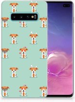 Geschikt voor Samsung Galaxy S10 Plus Uniek TPU Hoesje Pups