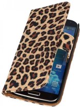 Luipaard Bookstyle Wallet Case Hoesjes voor Galaxy S4 Active i9295 Chita