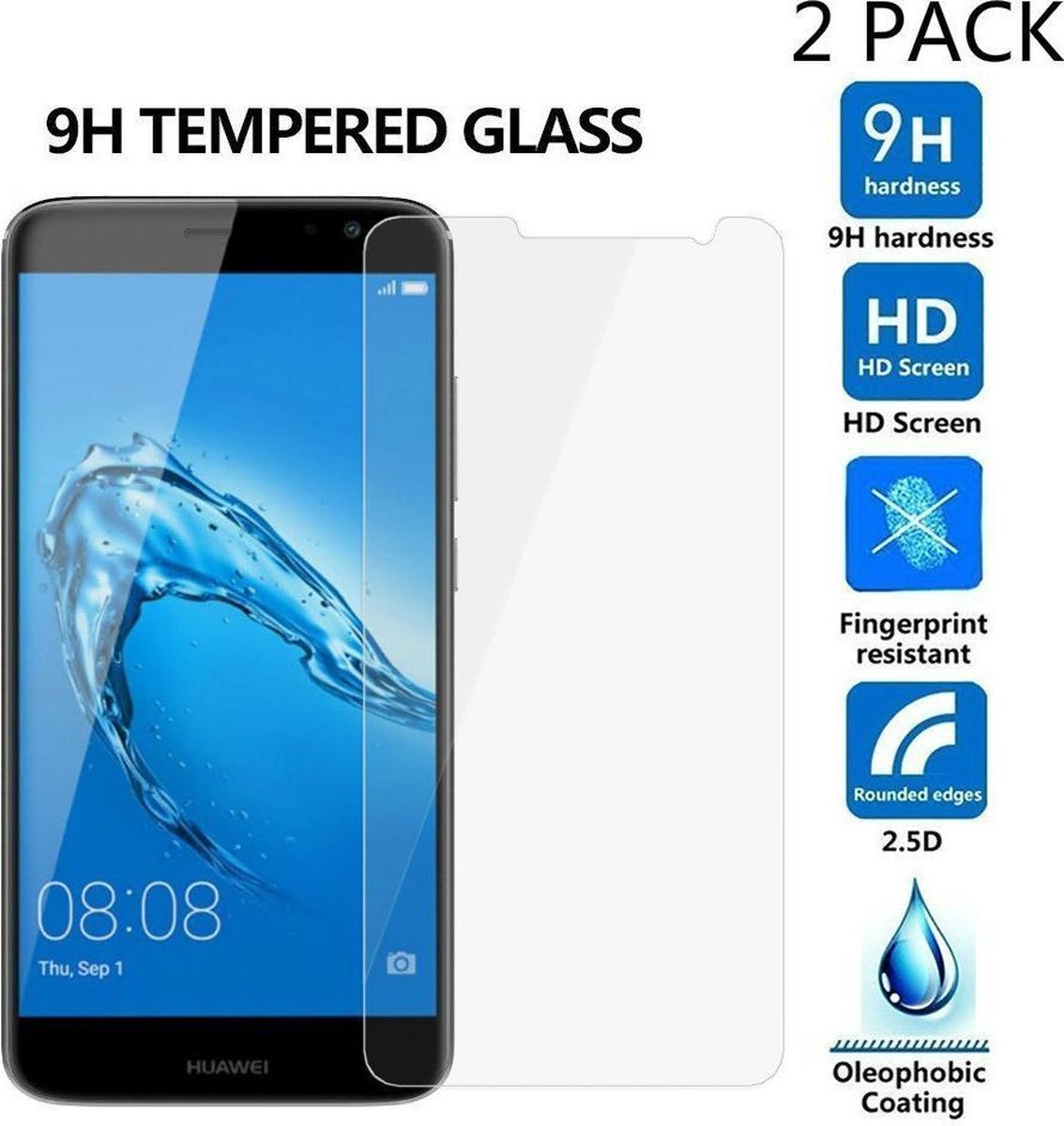 2 Stuks Pack Huawei Nova Tempered Glass Screen protector 2.5D 9H 0.26mm