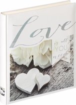 Walther Design UH-155 Love Is All You Need - Fotoalbum - 28 x 30,5 cm - Grijs/Wit