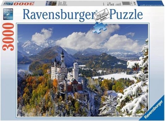 Ravensburger puzzel Duitsland: Neuschwanstein in Winter - Legpuzzel - 3000  stukjes | bol.com