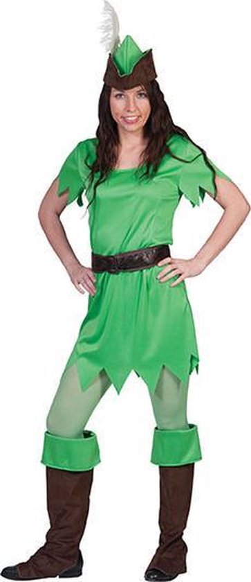 Verminderen verachten Bedelen Middeleeuwse Kostuum | Peter Pan Lady | Vrouw | Maat 32-34 | Carnaval  kostuum |... | bol.com