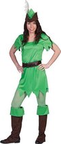Middeleeuwse Kostuum | Peter Pan Lady | Vrouw | Maat 32-34 | Carnaval kostuum | Verkleedkleding