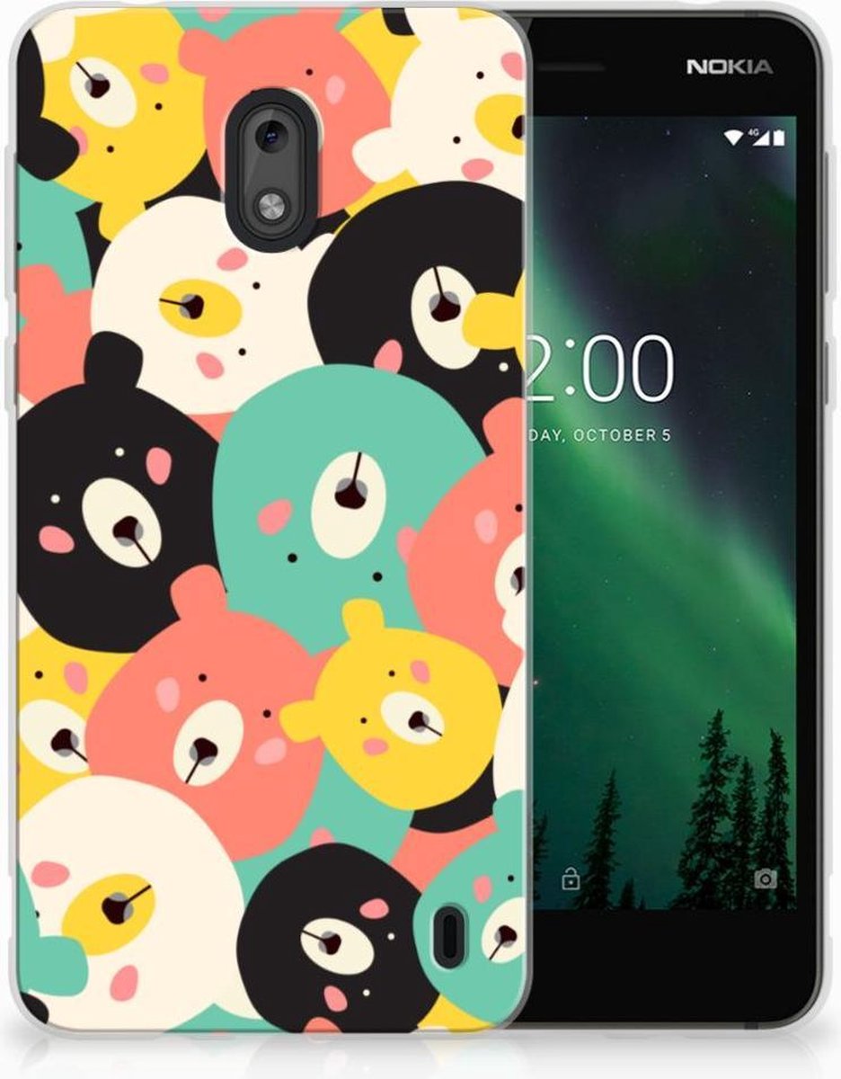 Nokia 2 Telefoonhoesje met Naam Bears
