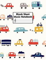 Blank Sheet Music Notebook