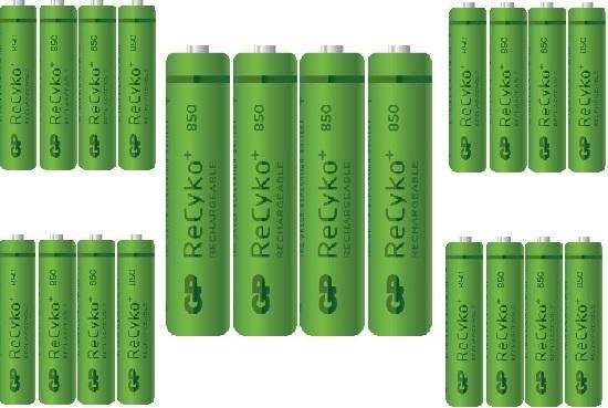 Kort geleden Niet genoeg hoe te gebruiken 20 Stuks - GP ReCyko+ AAA 850mAh Oplaadbare Batterij Bulk | bol.com