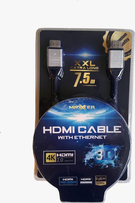 lenen Van toepassing Omgaan HDMI Kabel 7,5 Meter | bol.com