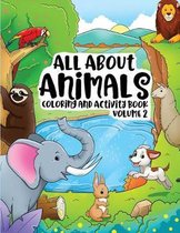 All About Animals Coloring Books for Kids & Toddlers Children Children Activity Books for Kids Ages 2-4, 4-8, Boys, Girls Fun Early Learning, Relaxation for Workbooks, Toddler Coloring Book (