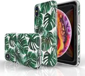 Xssive TPU Back Cover Case voor Apple iPhone X / iPhone XS - Palm Blaadjes