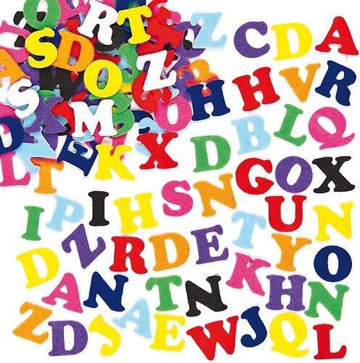 Voordeelpakket zelfklevende vilten letters - stickers voor kinderen en  volwassen voor... | bol.com