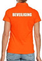 Beveiliging poloshirt oranje voor dames M