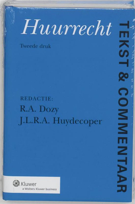 Tekst & Commentaar Huurrecht - cover