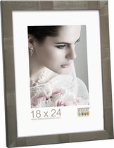 Deknudt Frames fotolijst S43ND1 - zilver - streepmotief - foto 20x30