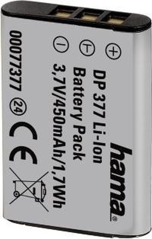 Hama DP-377 Lithium-Ion (Li-Ion) 450mAh 3.7V oplaadbare batterij/accu |  bol.com