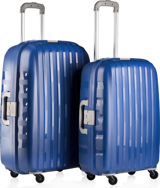 Kofferset 2-delig - TSA - Travelz - Blauw | bol.com