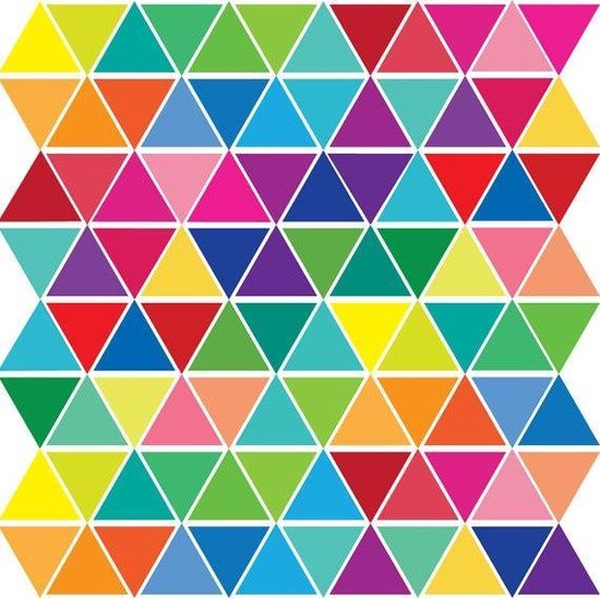 150 Stuks Muursticker Driehoekjes | Multicolor | Home Decor Sticker