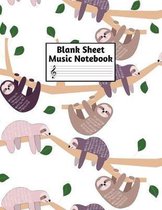 Blank Sheet Music Notebook