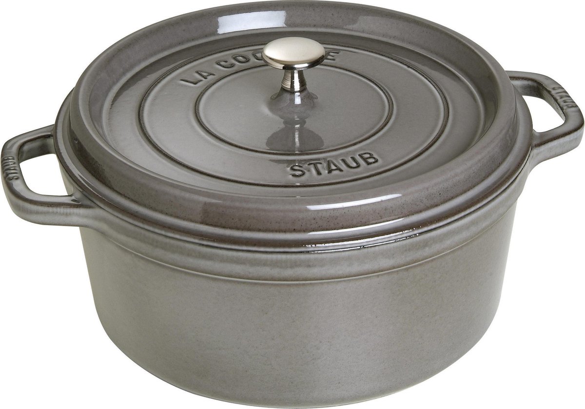 Staub Ronde Stoof-/Braadpan 28 cm Grafietgrijs