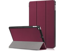 Hoesje - Geschikt voor Apple iPad Mini 4 / 5 (2015/2019) - 7.9 inch - Dun & Stevig - Hardcover Book Case - Trifold Bookcase Hoes - Hard Cover - Tablethoes - Donkerrood