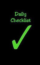 Daily Checklist