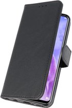 Zwart Bookstyle Wallet Cases Hoesje voor Huawei Nova 3