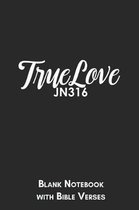 True Love JN316 Blank Notebook with Bible Verses