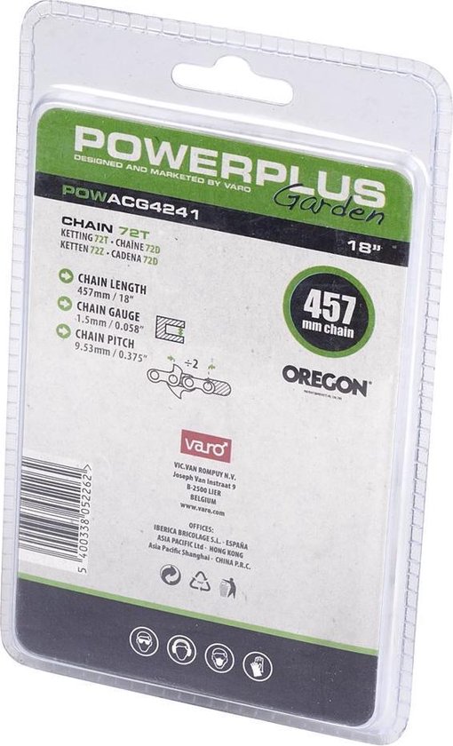 Powerplus POWACG4241 Zaagketting Oregon - 18''(450) 72t ore van Powerplus — afbeelding 3