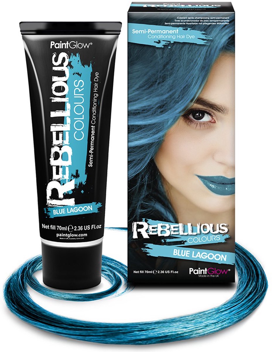 PaintGlow semi permanente haarverf Blue Lagoon - 100ml