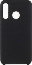 Shop4 - Huawei P30 Lite Hoesje - Zachte Back Case Mat Zwart