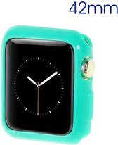 apple watch beschermende gel cover 42mm cyaan