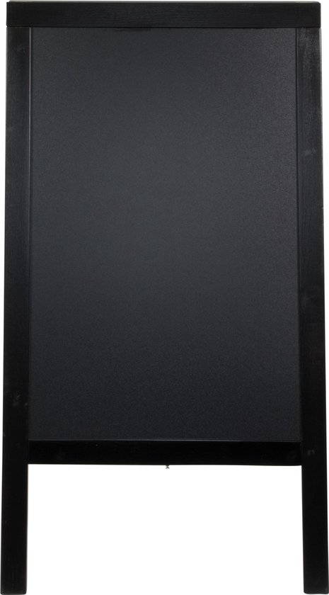 Sandwich pavement chalk board - with lacquered black finish  - 70x125cm
