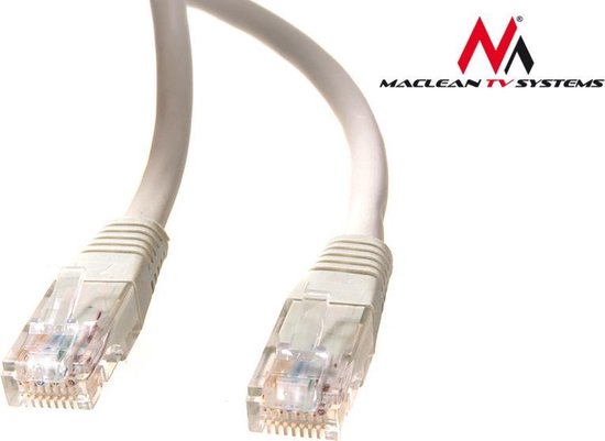 CÂBLE RÉSEAU LAN PRO. ETHERNET RJ45 UTP CAT6 3M Maclean MCTV-660 en gris