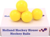 Hockeyballen glad geel - no logo -120 stuks