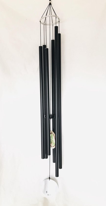 Funmy Carillon à vent étonnant carillon mélodique naturel bambou/6 tubes en  aluminium, décoration de qualité pour jardin, maison, extérieur et