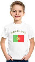 Kinder t-shirt vlag Portugal Xs (110-116)