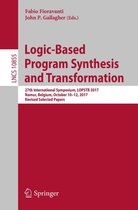 Lecture Notes in Computer Science 10855 - Logic-Based Program Synthesis and Transformation