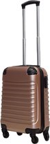 Valise bagage à main Royalty Rolls à roulettes 27 litres - légère - serrure à combinaison - or rose