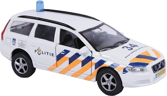 Kids Globe Traffic Politie Auto Volvo V70 | bol.com
