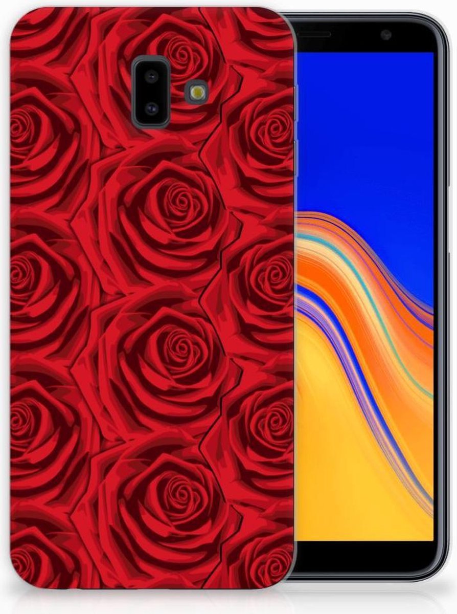 Samsung Galaxy J6 Plus (2018) TPU Case Red Roses