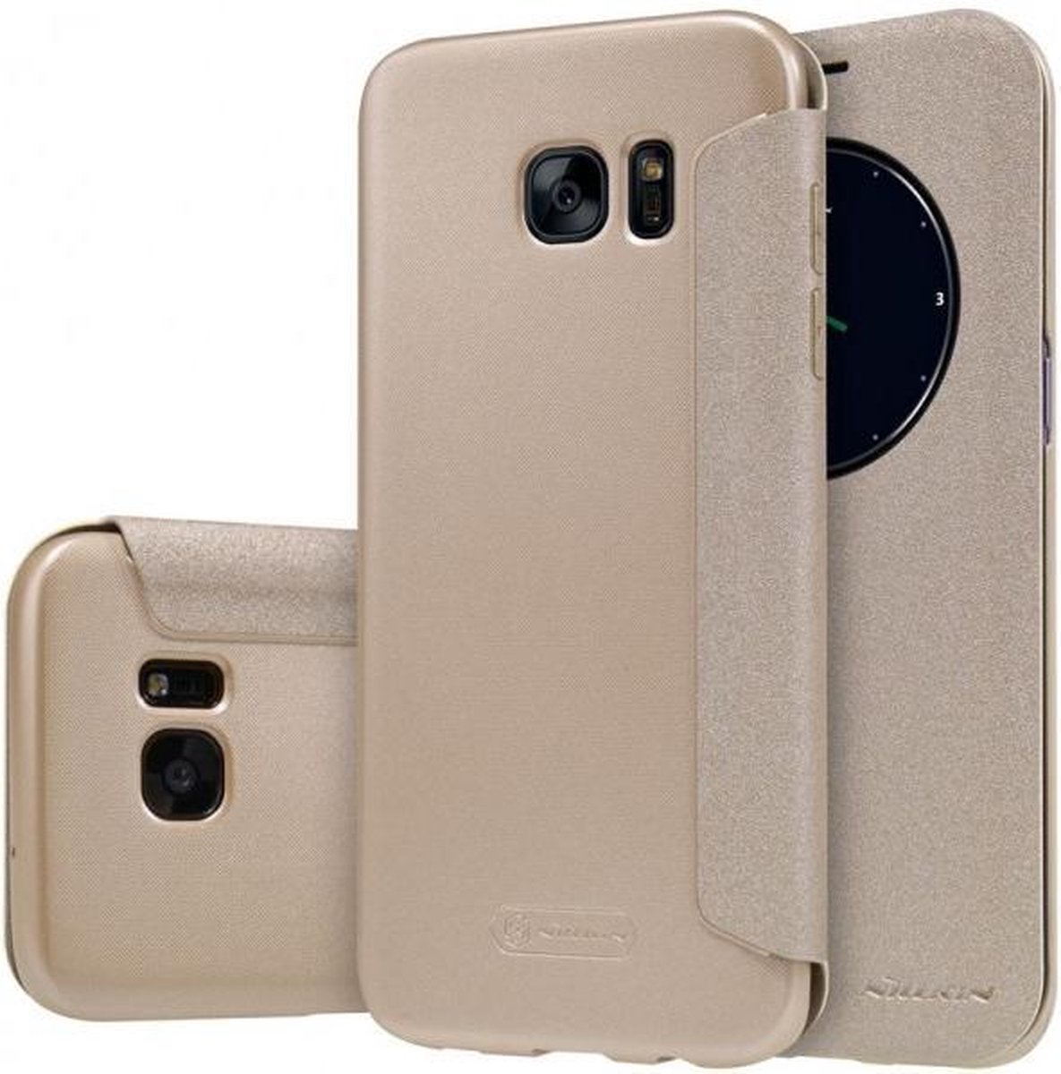 Nillkin Sparkle Series Leather Case Samsung Galaxy S7 edge - Gold