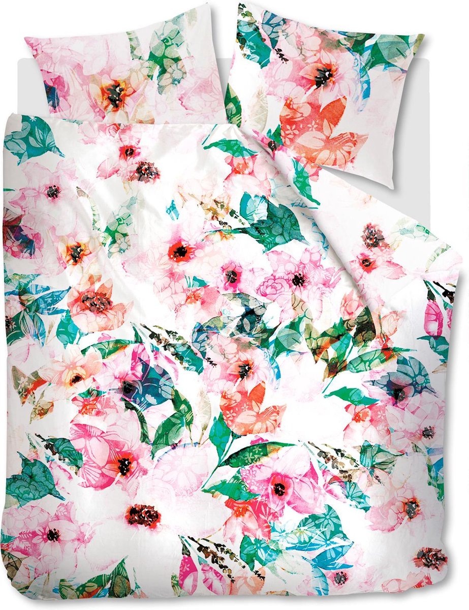 Beddinghouse Floral Storm Dekbedovertrek - Multi Groen