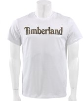 Timberland - Seasonal Linear Logo tee Slim fit - Heren shirt - XXL - Wit