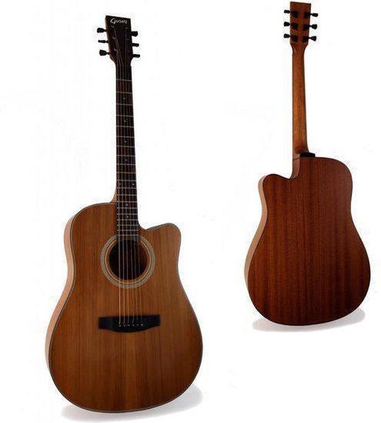 Akoestische Gitaar - 41" solid Mohogany - Western guitar. | bol.com