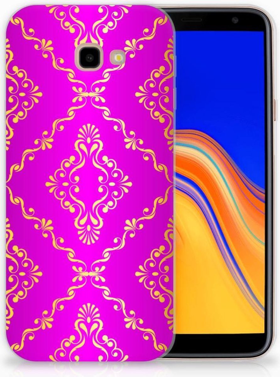 TPU Hoesje voor Siliconen Hoesje Samsung Galaxy J4 Plus (2018) Barok Roze