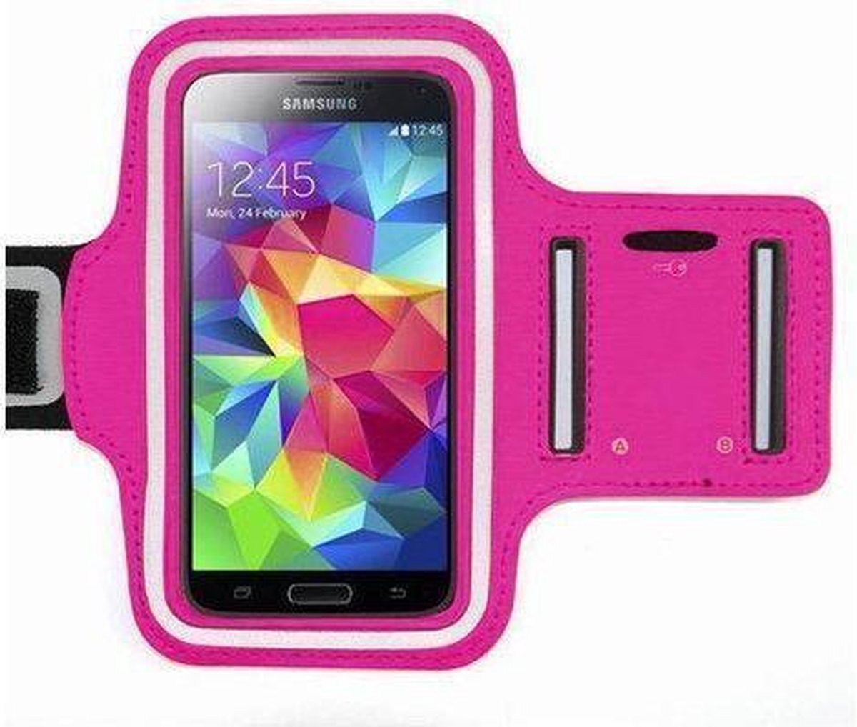 Samsung Galaxy Note 2 sports armband case Donker Roze Dark Pink