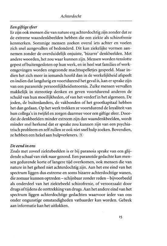 Tekstpagina met de titel "Achterdocht".